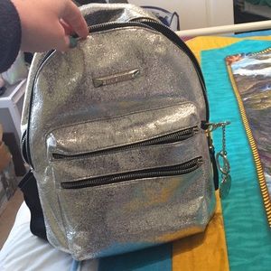Steve Madden foiled backpack